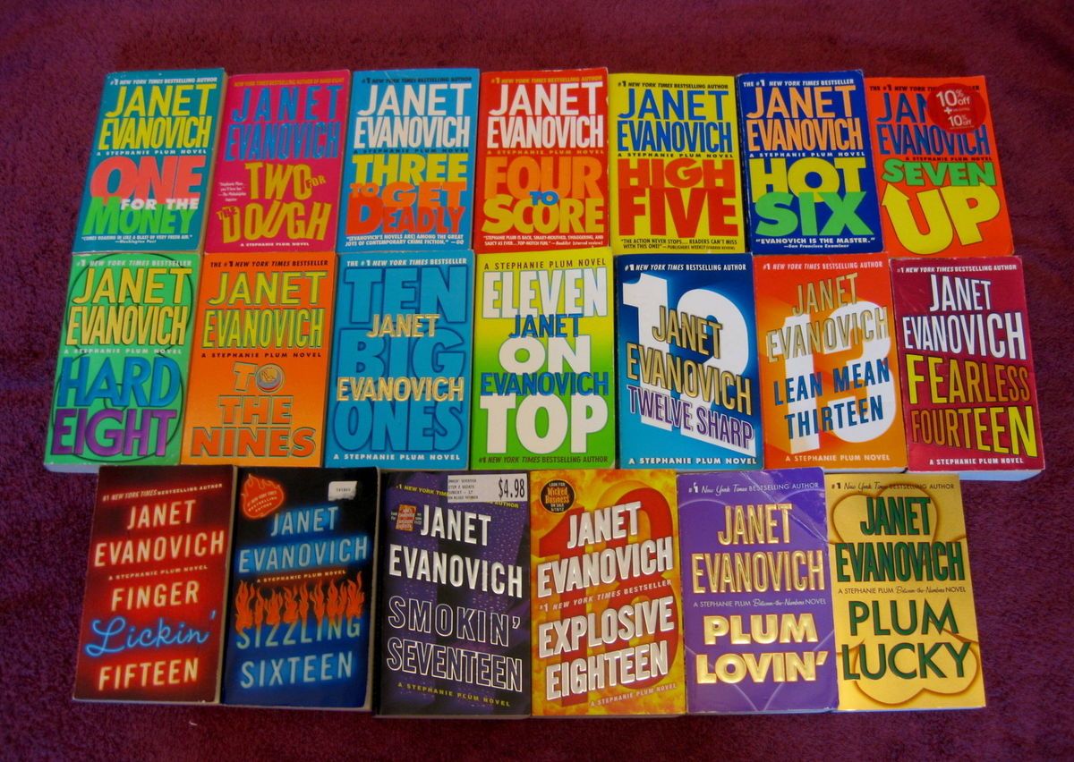 Janet Evanovich Lot 20 STEPHANIE PLUM One For the Money Explosive