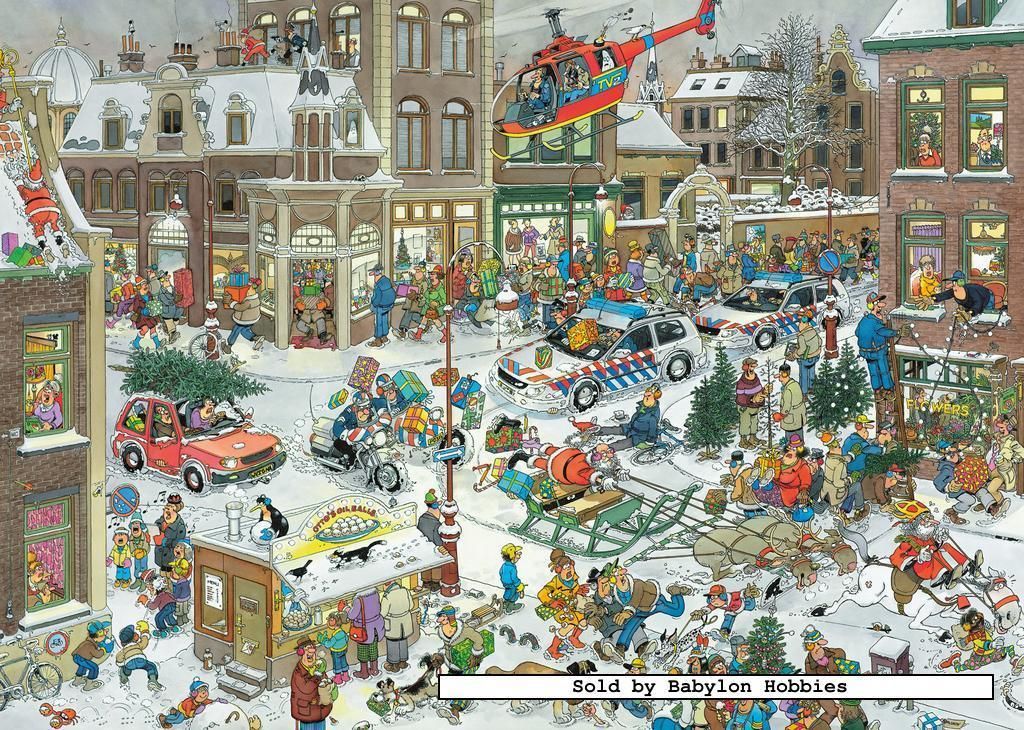 New Jumbo Jigsaw Puzzle 1000 Pcs Jan Van Haasteren Christmas 13007