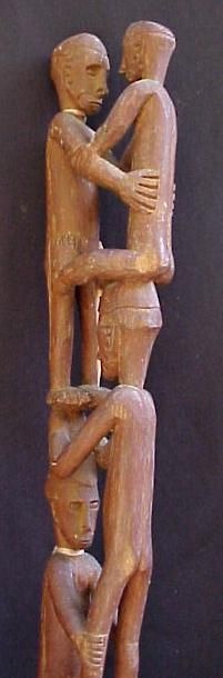 Asmat Post Ancestor Carving Asmat People Irian Jaya