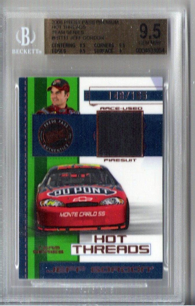 JEFF GORDON 2006 PRESS PASS PREMIUM HOT THREADS RACE USED FIRESUIT 148