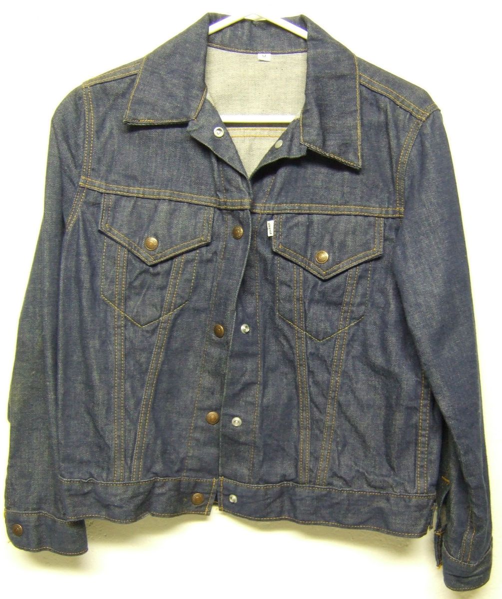  Tab Levis for Gals Vintage 2 Pocket Button Front Jean Jacket M