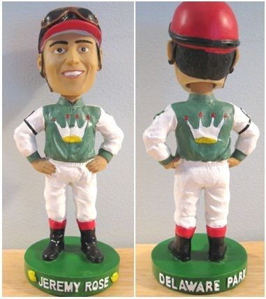 Jeremy Rose Pretty RARE Jockey Bobblehead