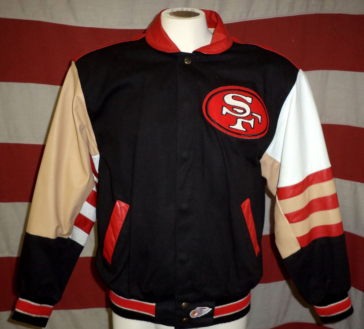 SAN FRANCISCO 49ERS LEATHER JACKET – Jeff Hamilton Shop