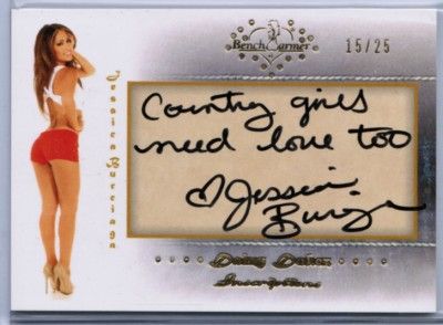 Jessica Burciaga Benchwarmer Daizy Dukez 15 25 Inscriptions Auto