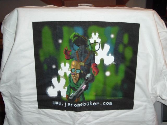 JBD Jerome Baker Designs White Raver Diver XL T Shirt