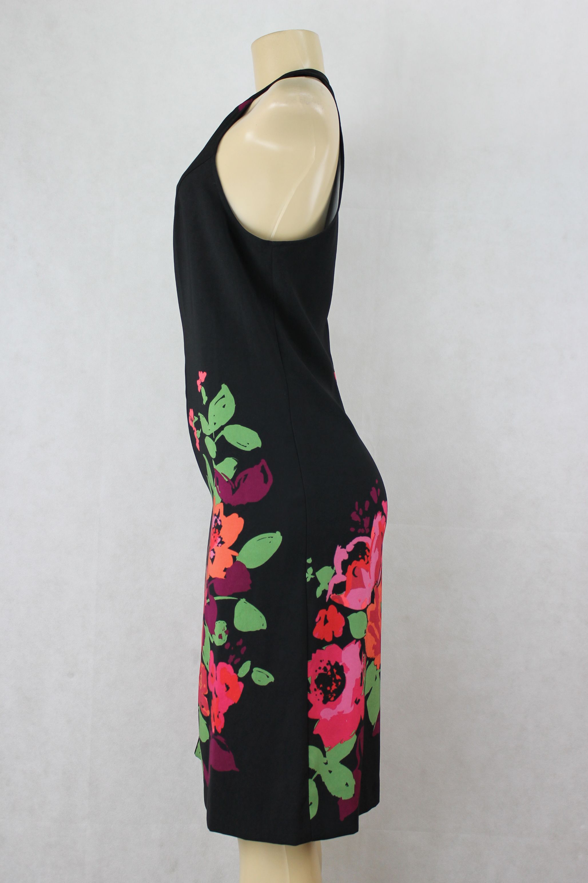 Jessica Howard Women Dress Sleeveless Black Flower Print Size 22W