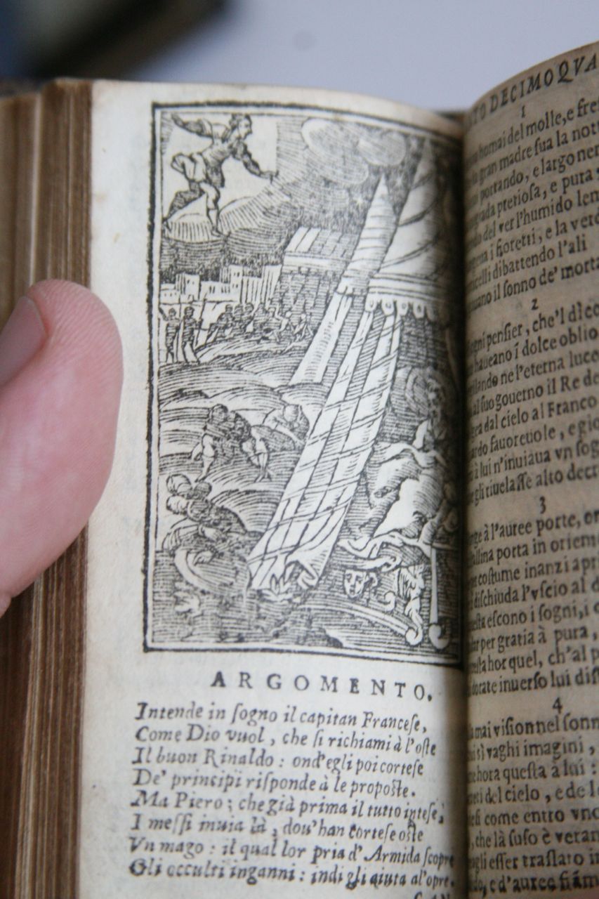 Printed 1624 A Very RARE Almost Miniature Edition of Tassos Jerusalem