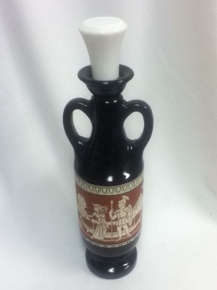 IX9 Jim Beam Bottle Decanter Whiskey Greek 62 Collectible Bar Tavern