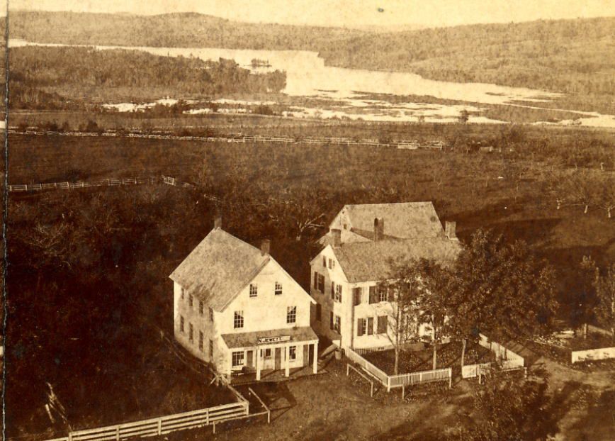  BELFAST ME STEREOVIEW HOMESTEAD BUSINESS OF N. JEWETT BELFAST BAY