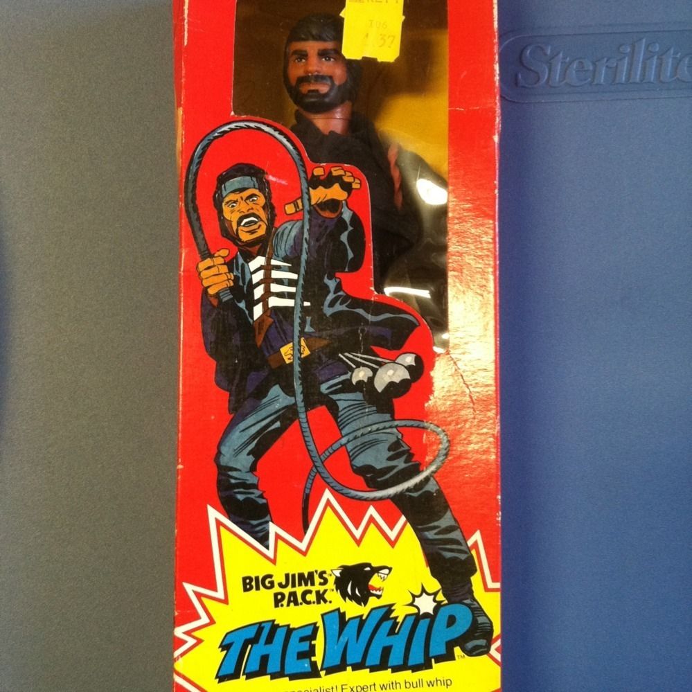 RARE 1975 Mattel Big Jim P A C K The Whip Factory SEALED