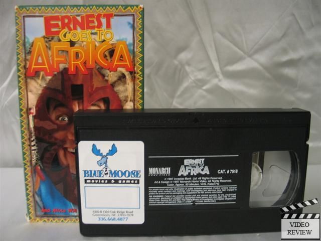 Ernest Goes to Africa VHS Jim Varney Linda Kash 723952075185