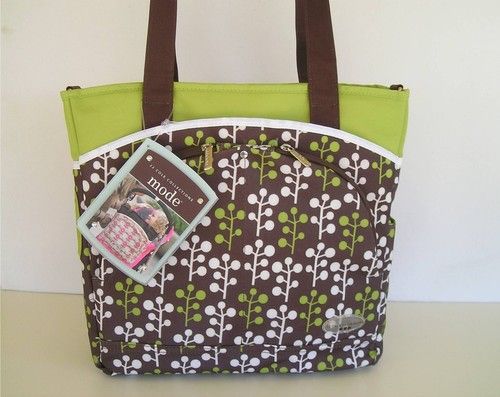 JJ Cole Collections Method Diaper Stroller Bag Brown Green White