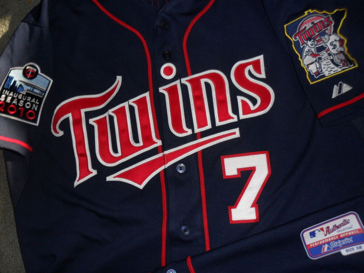 Joe Mauer 2010 Minnesota Twins Player issued Pro Cut Authentic Game