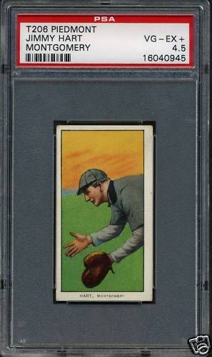 1909 T206 T 206 Jimmy Hart PSA 4 5 Southern Leaguer Montgomery