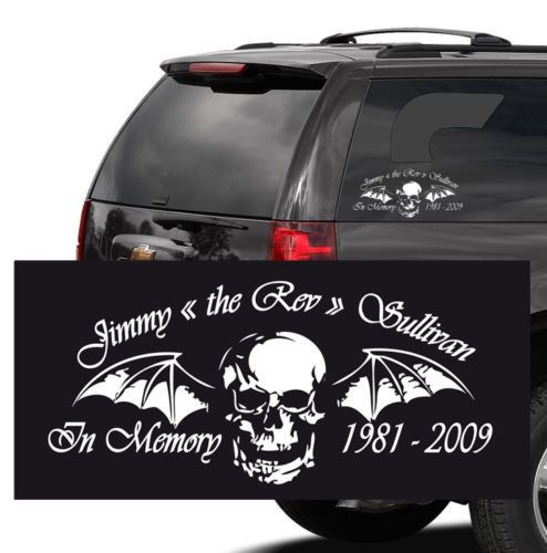  Sevenfold Decal Sticker Rip Memory Jimmy The Rev Sullivan DV7