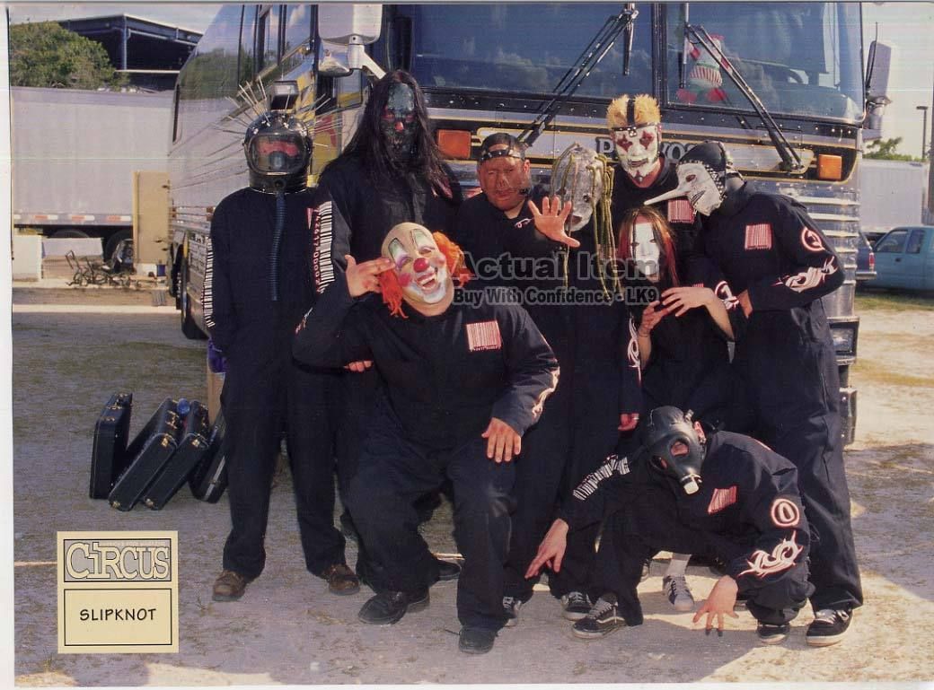 Slipknot Mini Poster Joey Jordison Shawn Crahan Pinup Page Korn