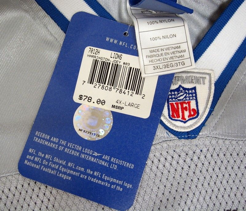 New Replica Detroit Lions Jersey 3 Joey Harrington