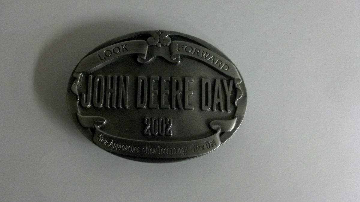 John Deere Day 2002 Look Forward New Approaches Belt Buckle