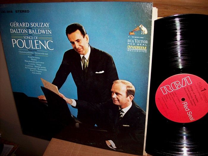 Gerard Souzay Baldwin 1968 Poulenc Songs RCA LSC 3018 Dynaflex Stereo