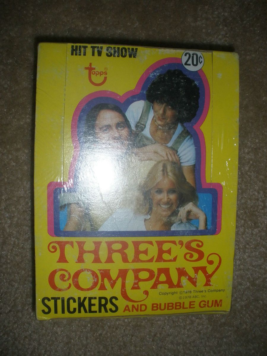 TV SHOW THREES COMPANY TOPPS STICKERS SUZANNE SOMERS JOYCE DeWITT JOHN RITTER  