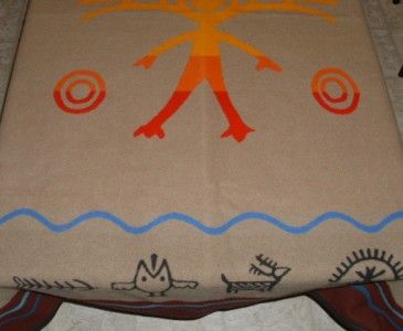 Vintage Pendleton "Spirit Quest" Retired Wool Blanket Native American  