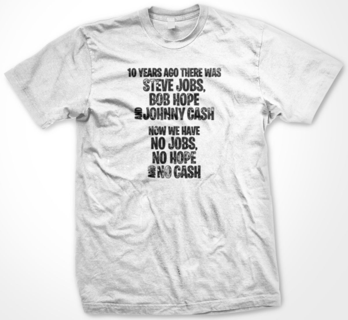 Steve Jobs Bob Hope Johnny Cash Mens T Shirt Celebrities Icon Stars Remembrance  