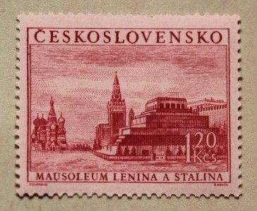 Czechoslovakia JOSEF STALIN Mausoleum Burial Stamp Fathers of Communism MNH  