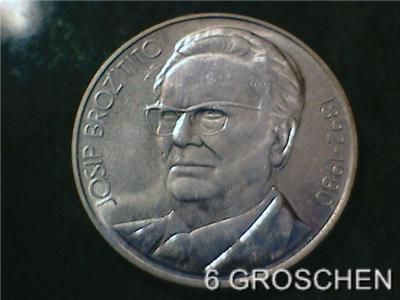 Yugoslavia Josip Broz Tito Silver 1000 Dinar 1892 1980  