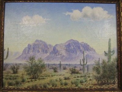 LEWIS W TEEL Texas Southwest OIL PAINTING  