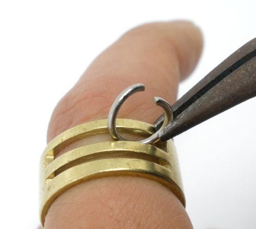 5pcs Brass Jump Ring Opener Closer Finger Tool ★F2209