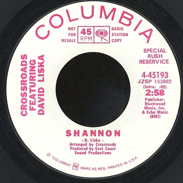 Crossroads Shannon UNPLAYED 1970 Pop DJ 45 Hear