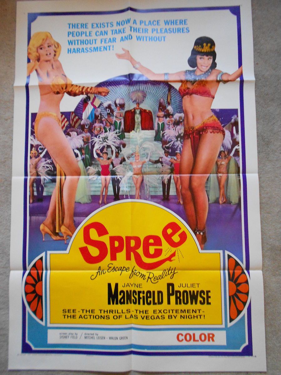 1967 Original Poster 27x41 Jayne Mansfield Juliet Prowse Cool