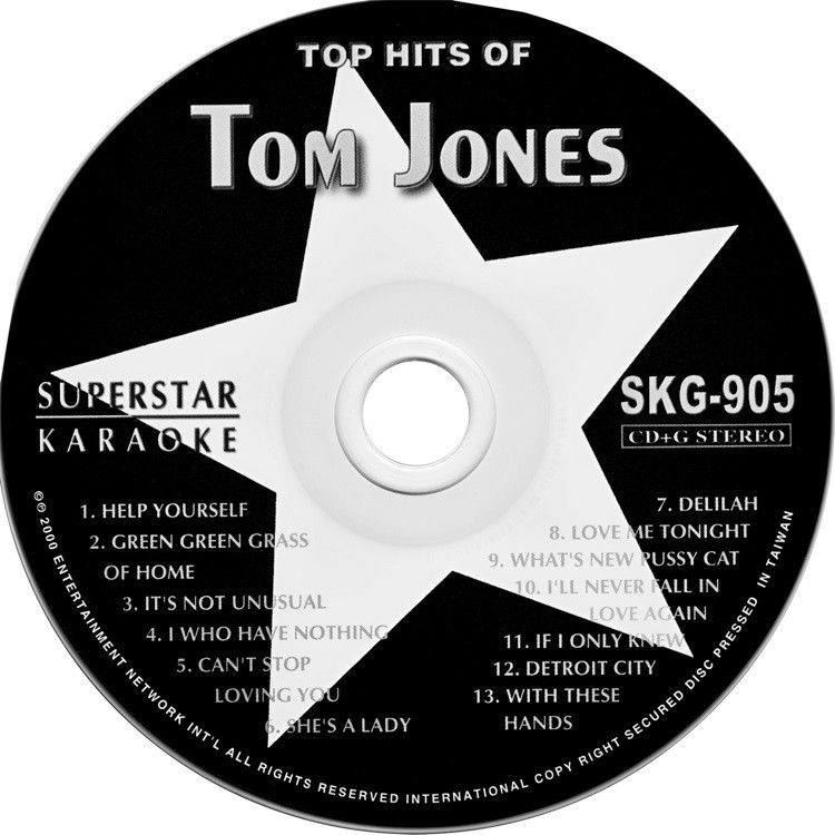 Tom Jones Karaoke SKG 905 12 of His Biggest Hits New