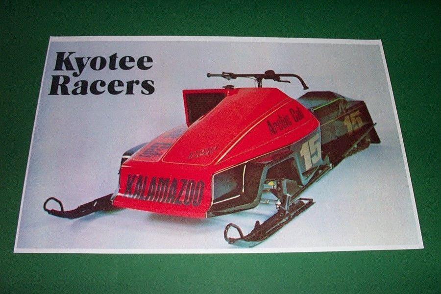 78 ARCTIC CAT #15 KALAMAZOO SNO PRO RACE SNOWMOBILE POSTER vintage