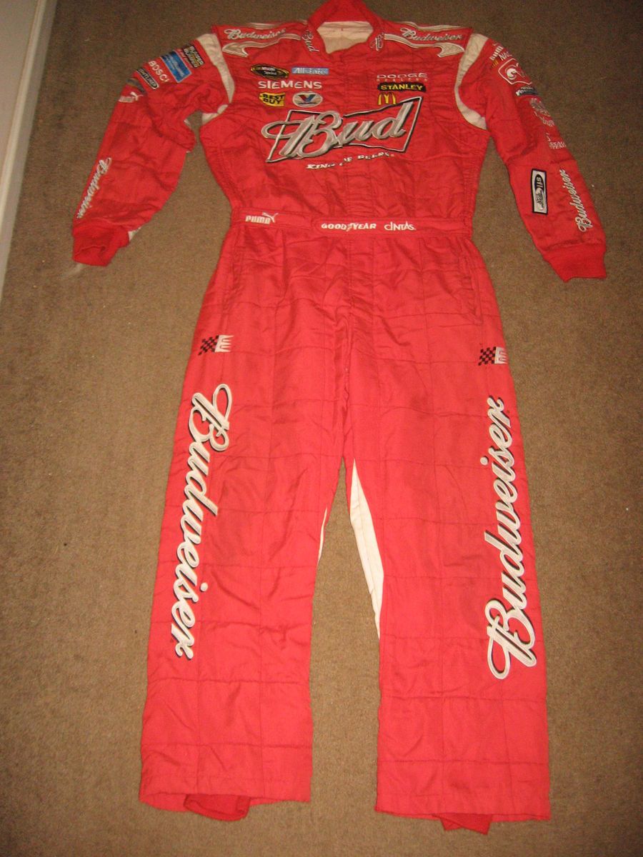 KASEY KAHNE RACE USED NASCAR BUDWEISER 1 PC FIRESUIT PUMA DRIVERS NOT