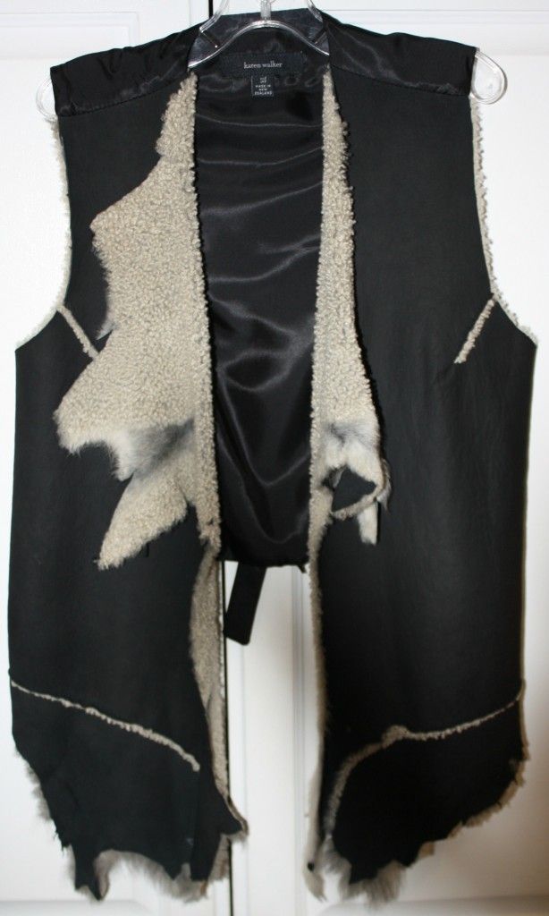 Karen Walker Lambskin Shearling Vest