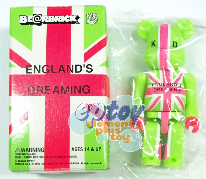 Bearbrick 100 Englands Dreaming Keanan Duffty Figure