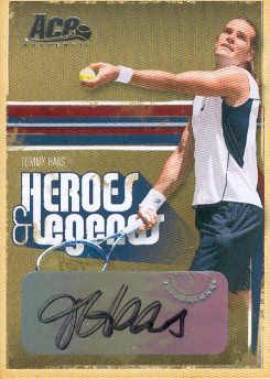 2006 Ace Authentic Heroes Legends Autograph 33 Tommy Haas 087 125 Auto