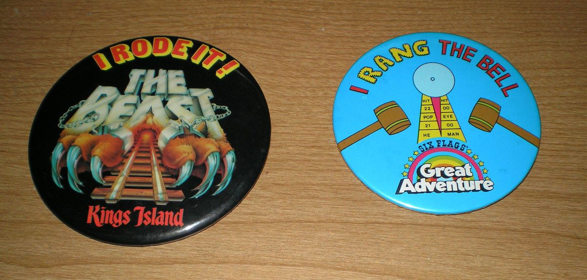 Amusement Park Pins Kings Island Ohio Great Adventure N J