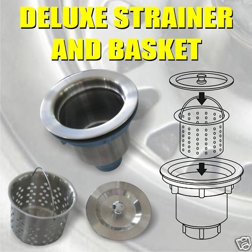 Stainless Steel Kitchen Sink Strainer and Basket S01