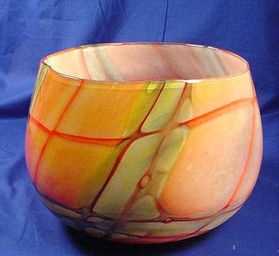 Kosta Boda Vivienne Contemporary Large Bowl Orange NIB