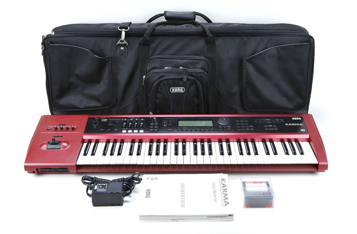 Korg Karma Synthesizer Keyboard w Korg Gig Bag Nice