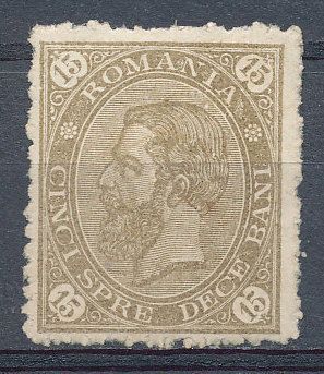 ROMANIA1891 King Carol 15 Cents SC 105 Fresh VF OG LH