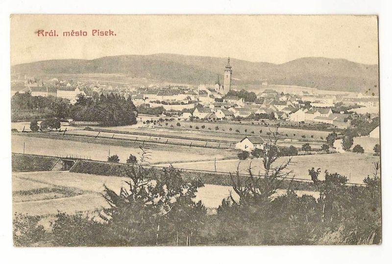 Old Czechoslovakia Postcard Kral Mesto Pisek Dopisnice