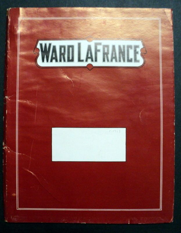 Ward La France 1958 Fire Truck Brochure w Letter