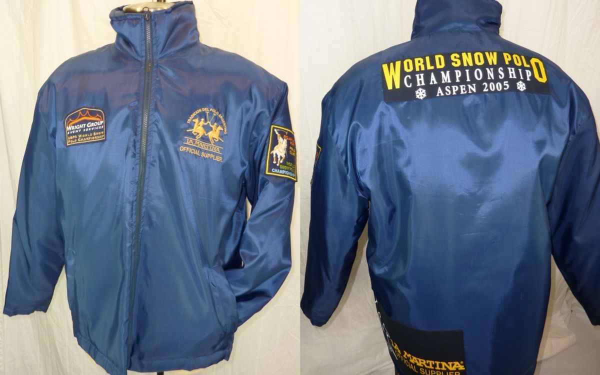 LA MARTINA USPA Navy SNOW POLO Aspen 2005 World Championship Jacket