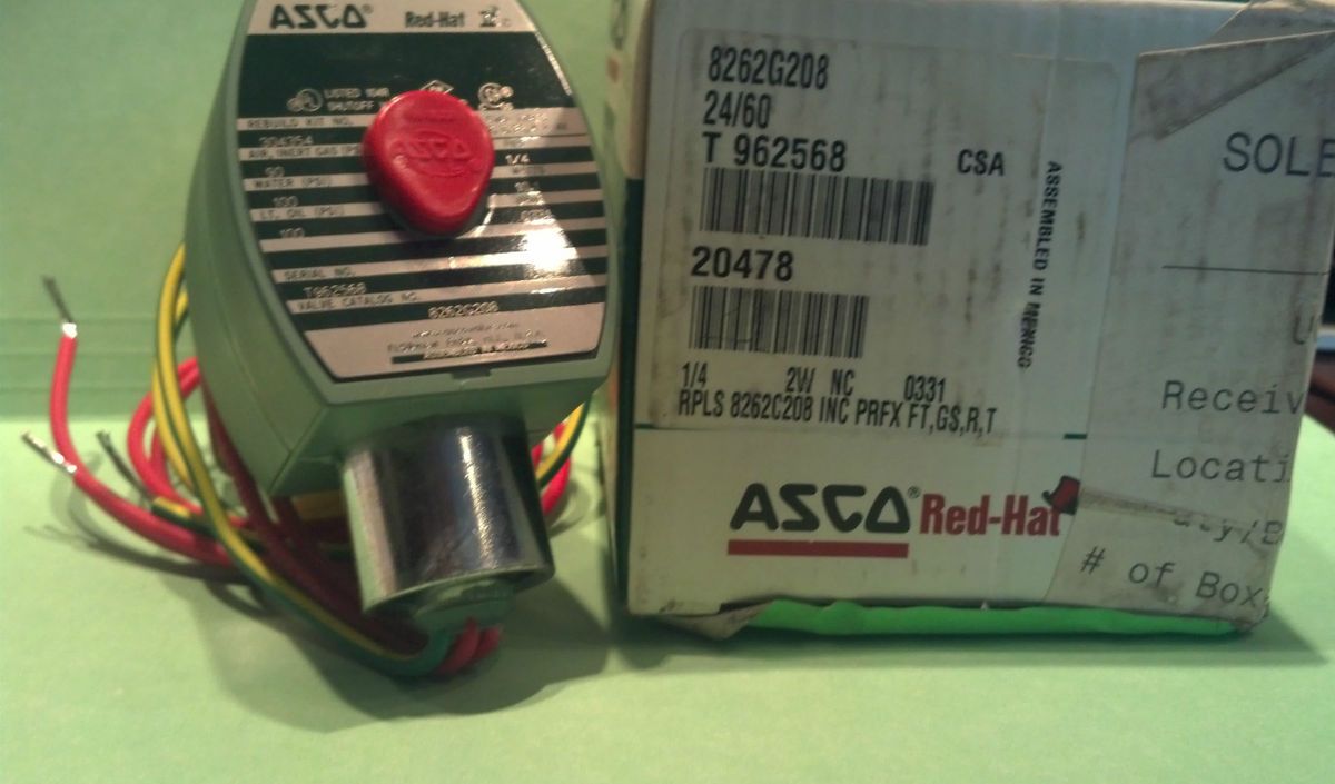 Asco 8262G208V 1 4 24 V Soleniod Valve New