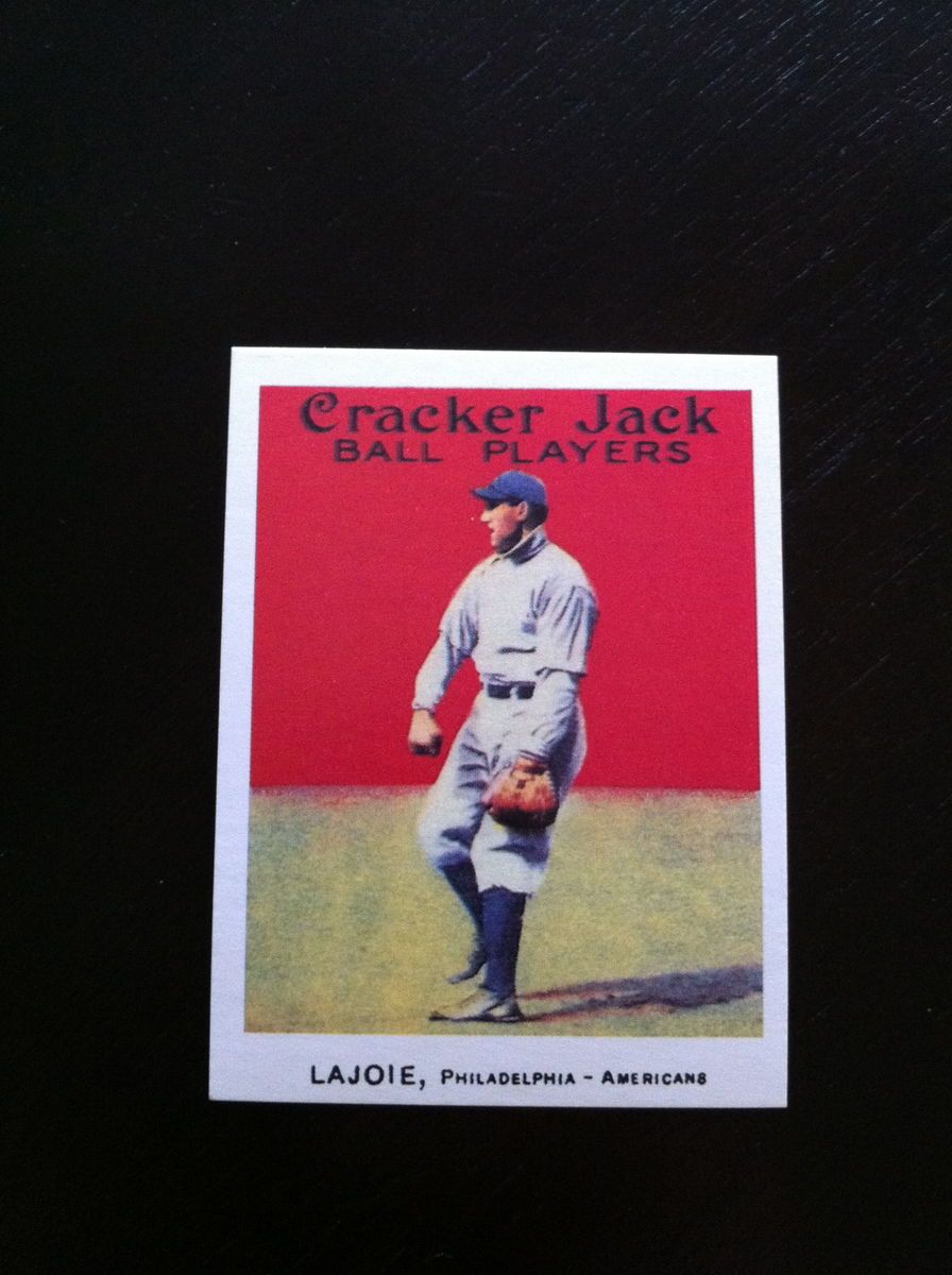 Nap Lajoie 1915 Cracker Jack Reprint 66 Philadelphia Americans $1 500