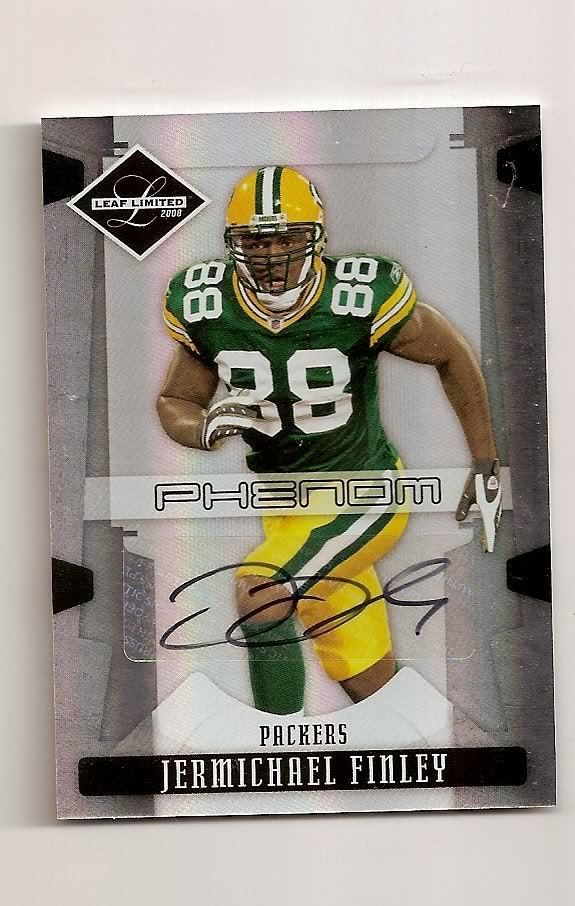 2008 Jermichael Finley Leaf Limited RC Auto 82 99