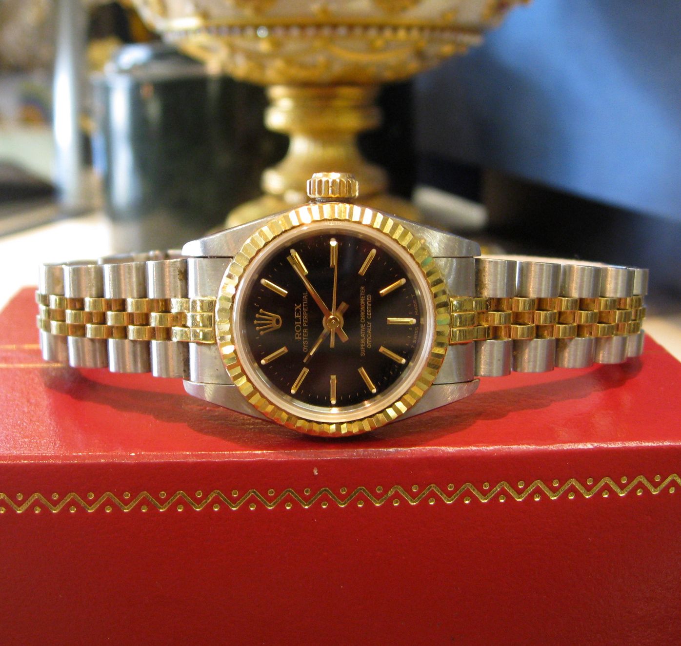 Ladies Rolex Oyster Perpetual Yellow Gold Stainless Steel Watch w